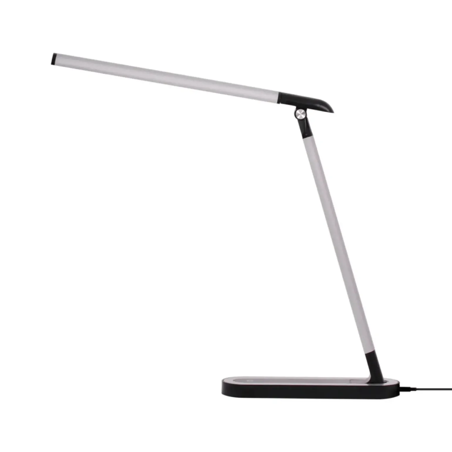 Dzieci Sklep Kaja Czarno-srebrna, ledowa lampka biurkowa K-MT-206 CZARNY z serii NIKO