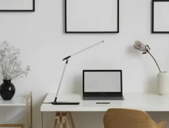 Dzieci Sklep Kaja Czarno-srebrna, ledowa lampka biurkowa K-MT-206 CZARNY z serii NIKO