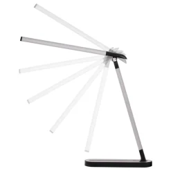 Dzieci Sklep Kaja Czarno-srebrna, ledowa lampka biurkowa K-MT-206 CZARNY z serii NIKO