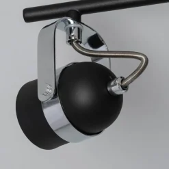 Flash Sale Czarno-srebrne reflektory do salonu ABR-RRH-C-3XGU10 RETRO | Kaja Żyrandole Nowoczesne