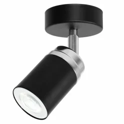 Cheap Czarno-srebrny reflektor sufitowy, do korytarza LX 5145 z serii RENO Żyrandole Nowoczesne