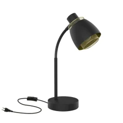 Sklep Kaja Czarno-złota, elegancka lampka biurkowa 41-13774 z serii ALEKSANDRIA