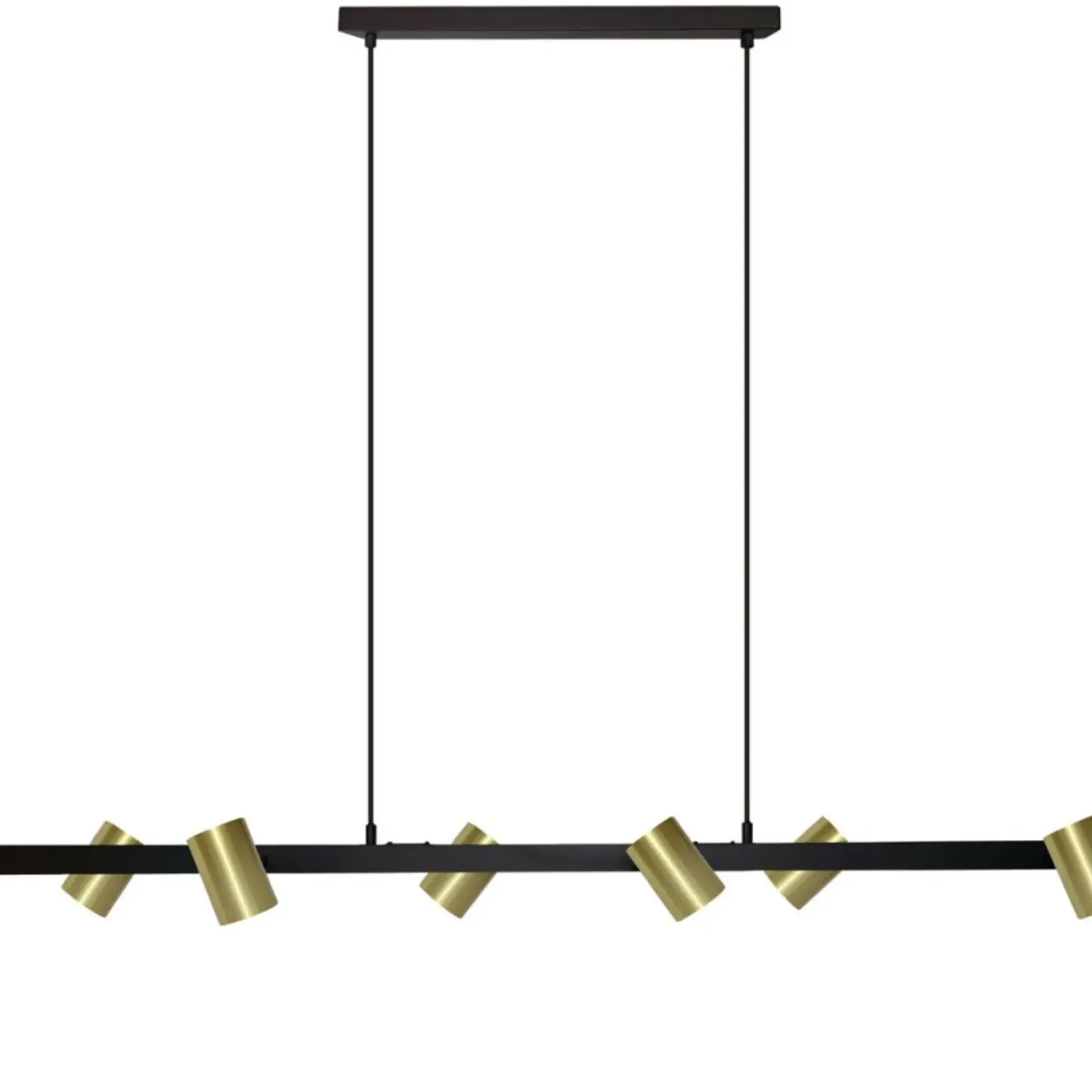 Clearance Czarno-złota lampa nad wyspę kuchenną LP-731/6L GD SNOW | Kaja Żyrandole Nowoczesne