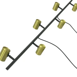 Clearance Czarno-złota lampa nad wyspę kuchenną LP-731/6L GD SNOW | Kaja Żyrandole Nowoczesne