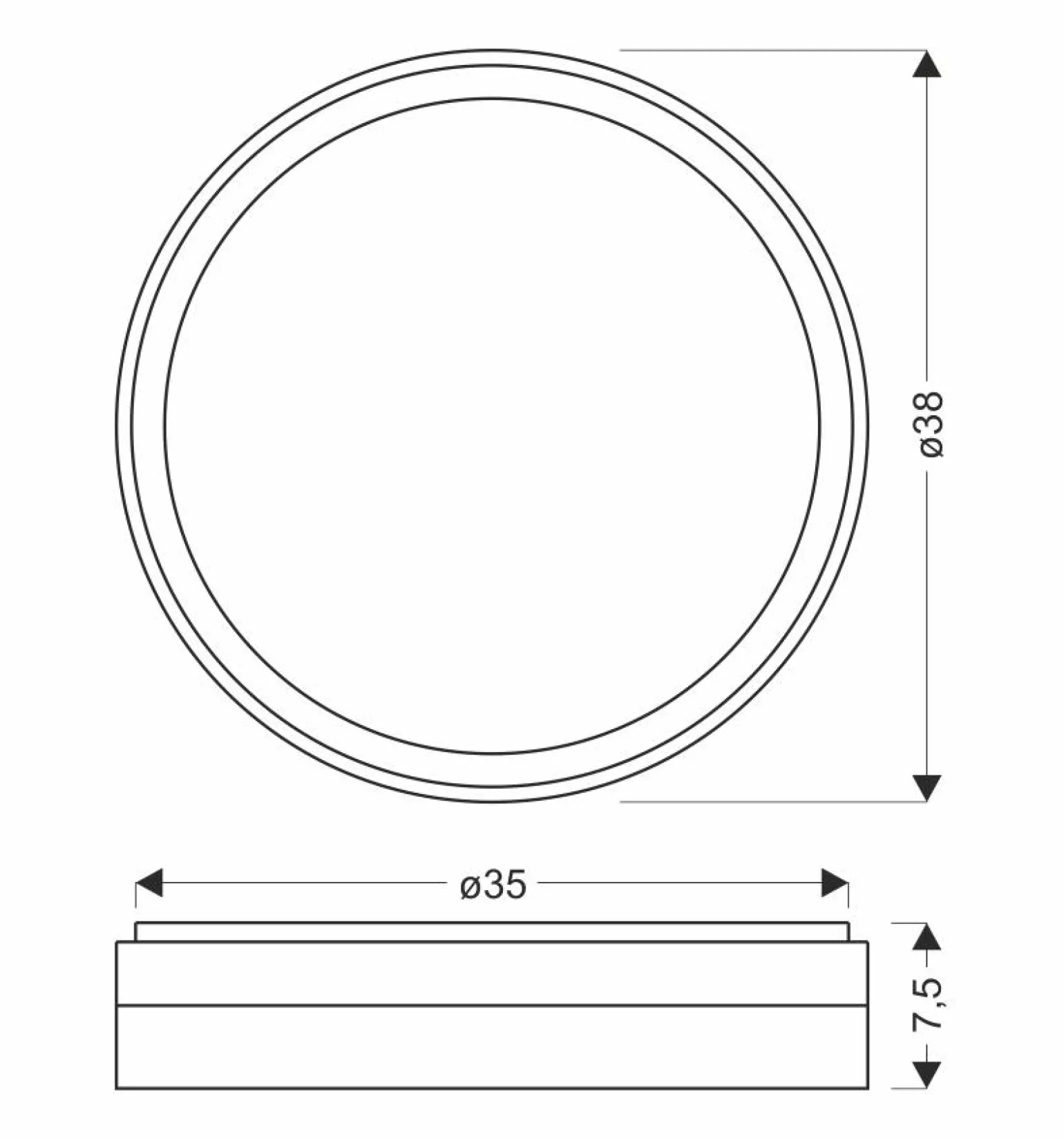 Sklep Kaja Czarno-złota lampa sufitowa, ledowy plafon 13-17727 z serii MANHATTAN | Kaja Ośw