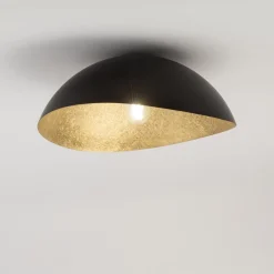 Sklep Kaja Czarno-złota lampa sufitowa, duży gwint SIG 40597 z serii SOLARIS