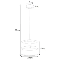 Cheap Czarno-złota lampa wisząca do nowoczesnego salonu K-5500 z serii MALAVI Żyrandole Nowoczesne