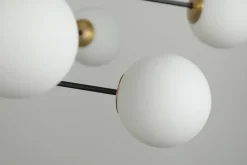 Store Czarno-złota lampa wisząca nad stół AZ4423 OVIEDO | Kaja Oświetlenie Żyrandole Nowoczesne