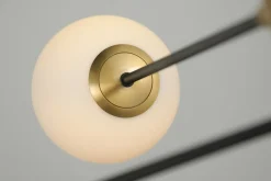 Store Czarno-złota lampa wisząca nad stół AZ4423 OVIEDO | Kaja Oświetlenie Żyrandole Nowoczesne