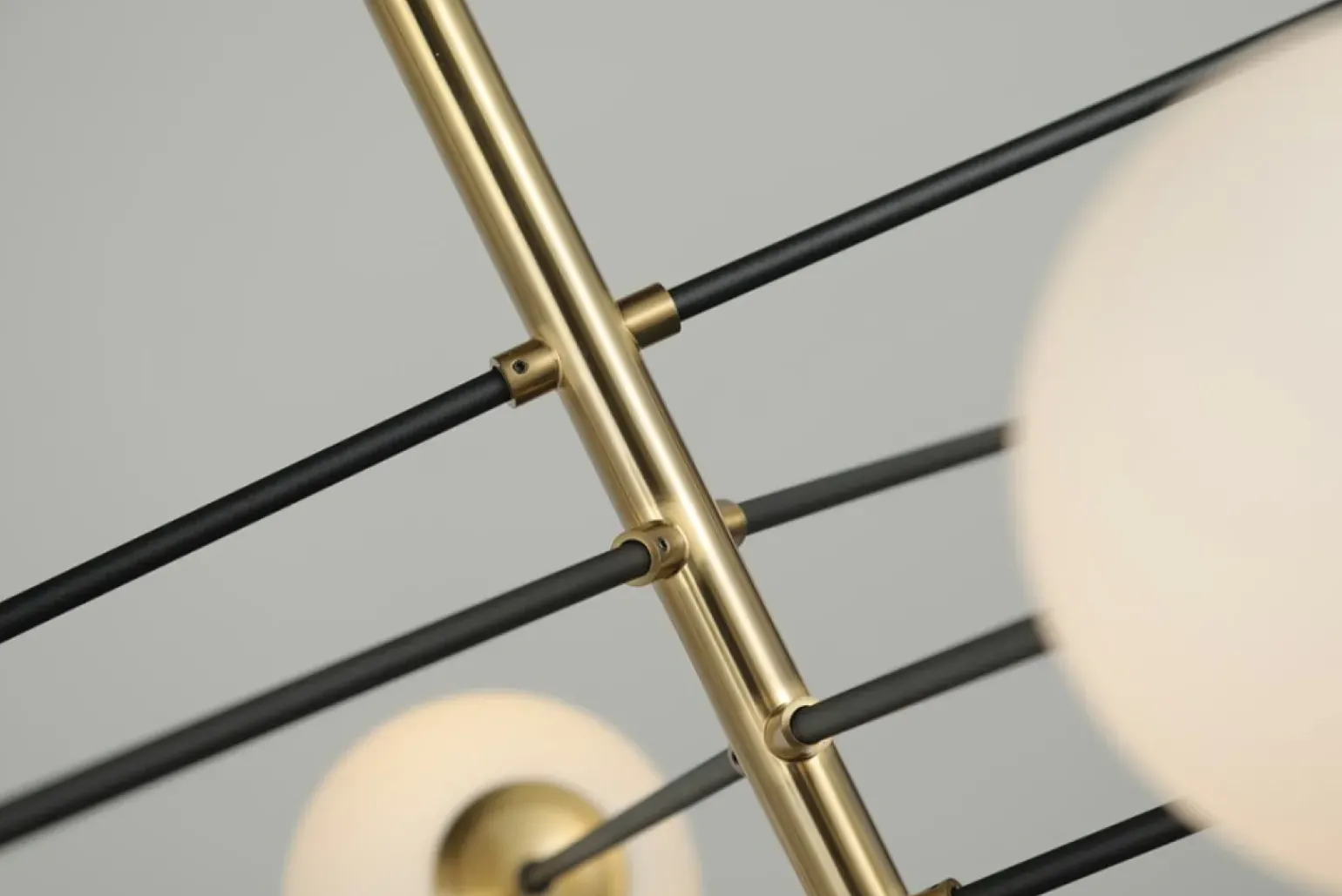 Store Czarno-złota lampa wisząca nad stół AZ4423 OVIEDO | Kaja Oświetlenie Żyrandole Nowoczesne