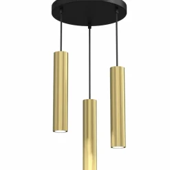 Online Czarno-złota lampa wisząca, regulowana wysokość LX 0118 z serii RAITO Żyrandole Nowoczesne