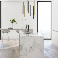 Cheap Czarno-złota lampa wisząca, tuby na G9 MLP8843 z serii MONZA | Kaja Oświetlenie Żyrandole Nowoczesne