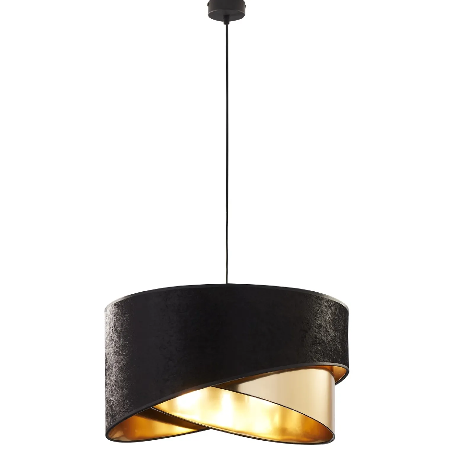 Sklep Kaja Czarno-złota lampa wisząca w stylu glamour TK 6432 z serii TERCINO