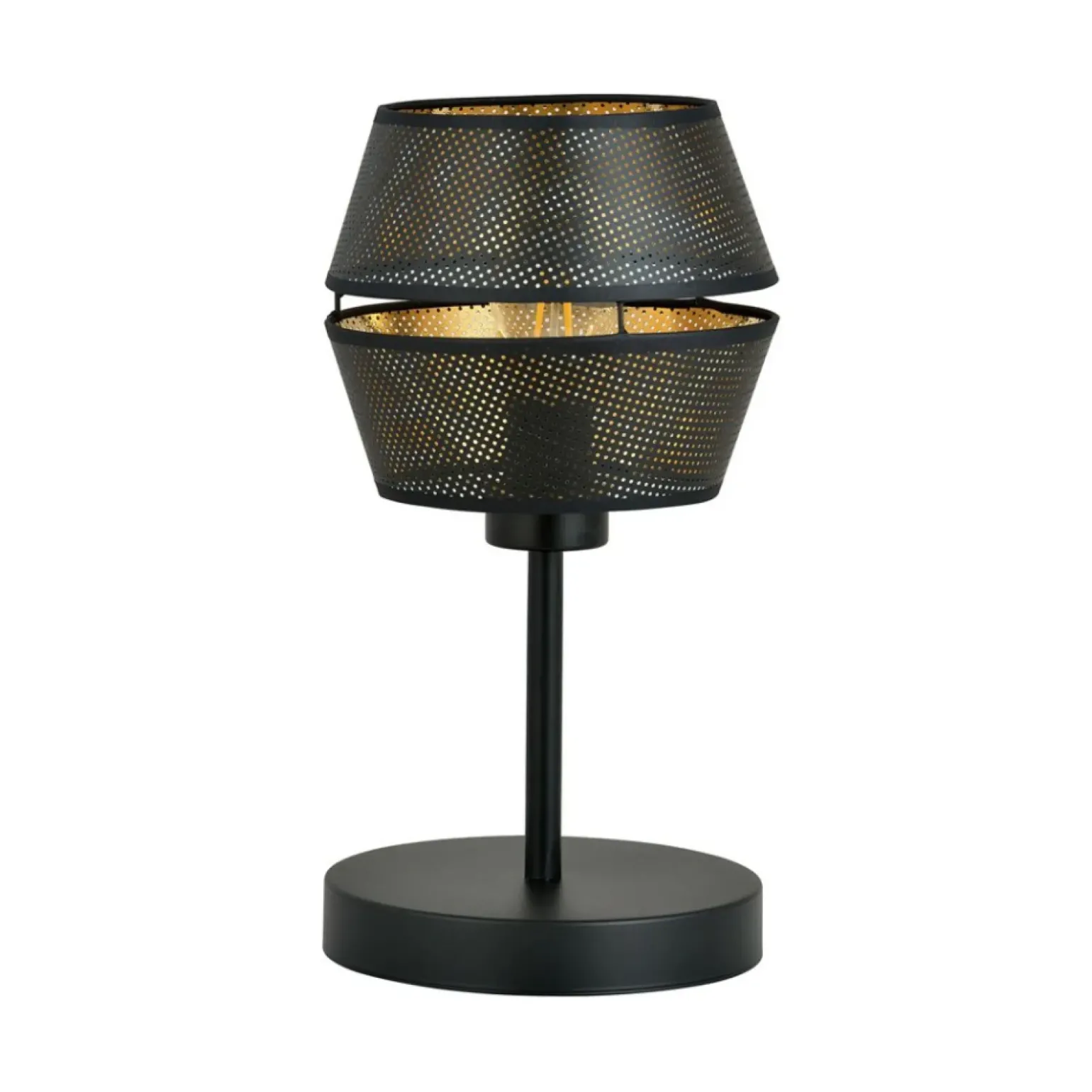 Sklep Kaja Czarno-złota lampka na stolik nocny przy łóżku 1185/LN z serii MALIA