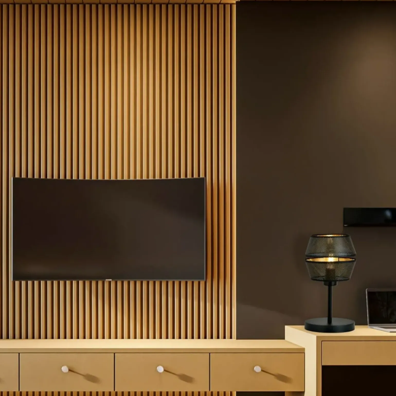 Sklep Kaja Czarno-złota lampka na stolik nocny przy łóżku 1185/LN z serii MALIA