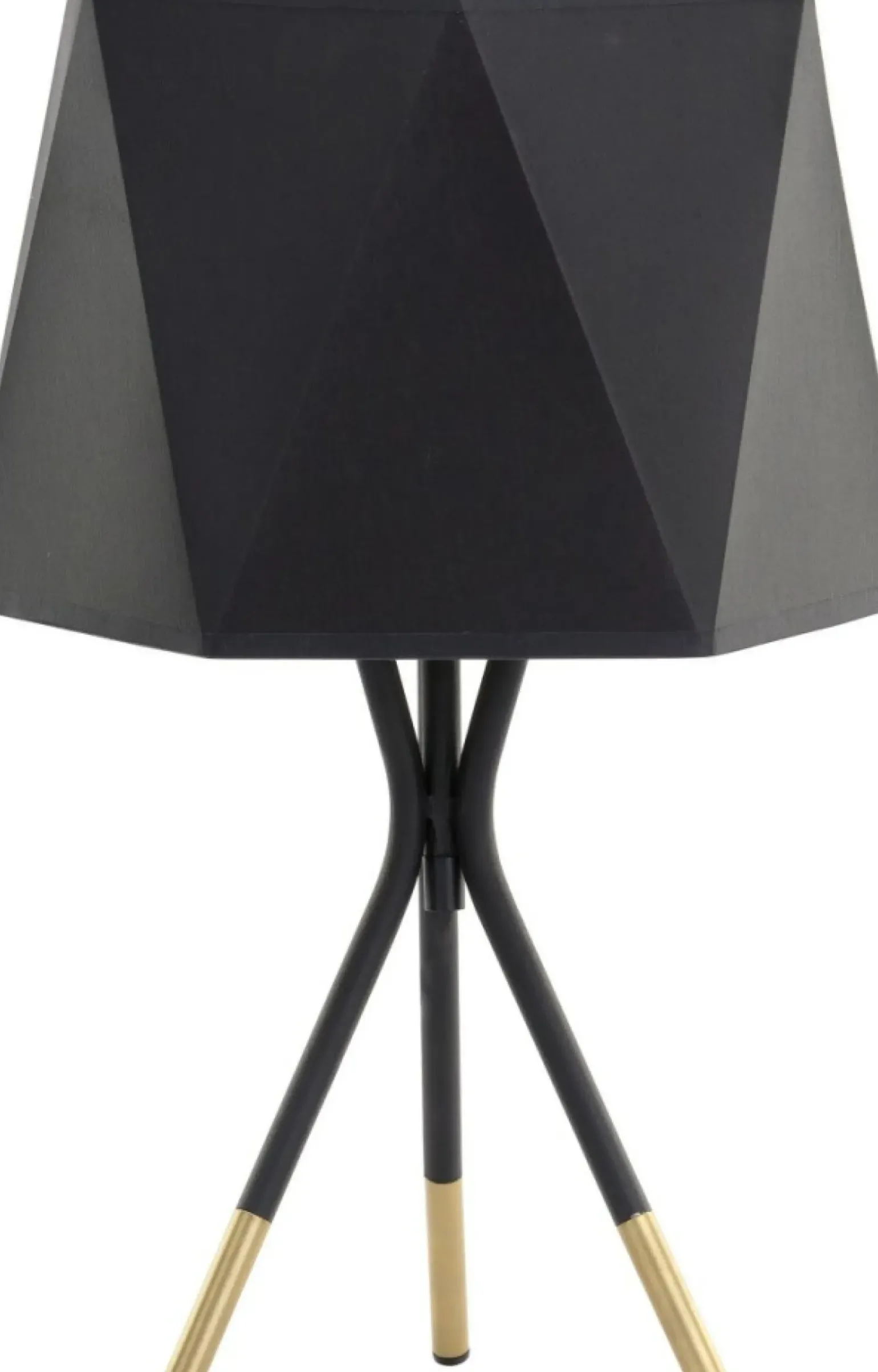 Sklep Kaja Czarno-złota lampka na szafkę nocną TK 5157 IVO | Kaja Oświetlenie