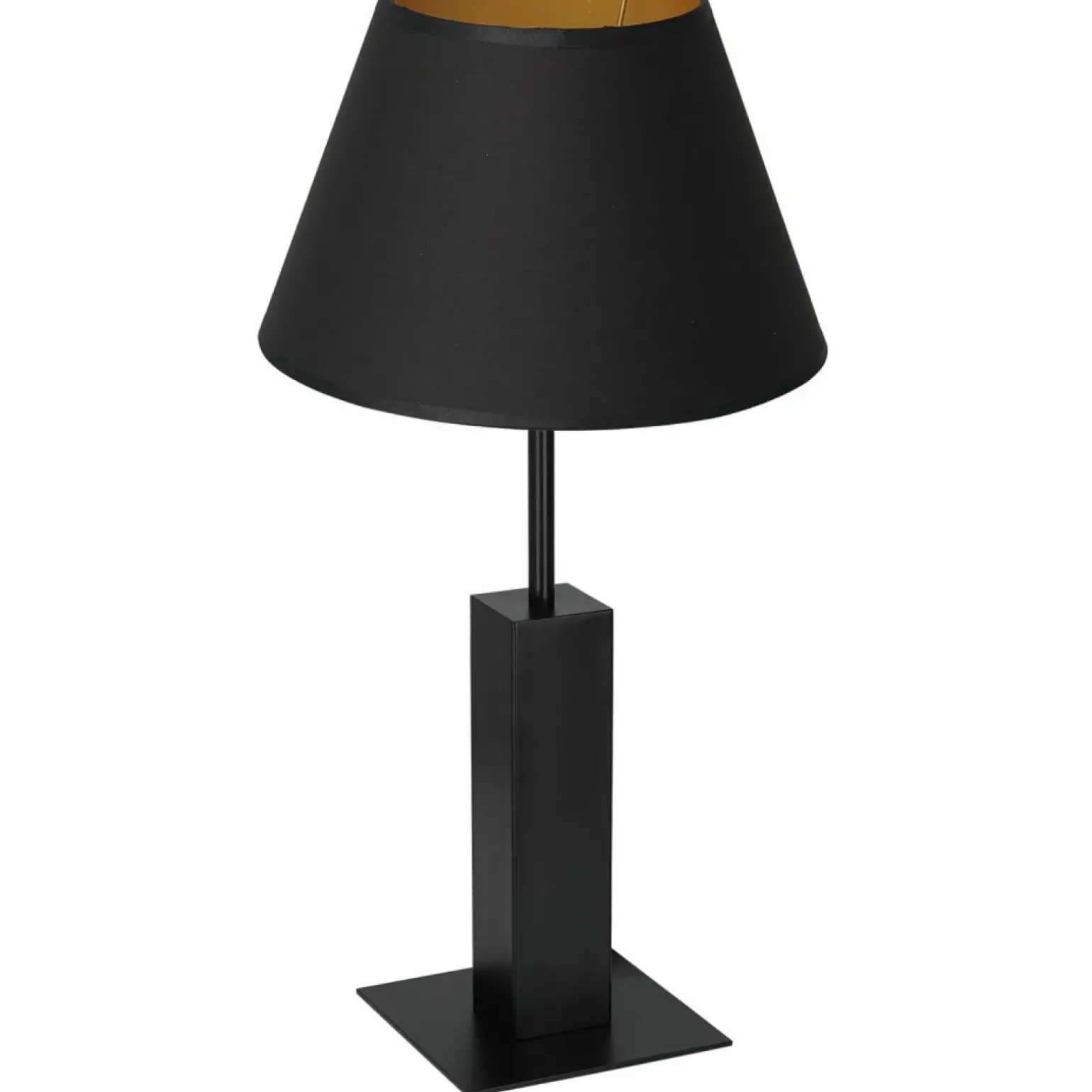 Sklep Kaja Czarno-złota lampka nocna, do gabinetu LX 3643 z serii TABLE LAMPS
