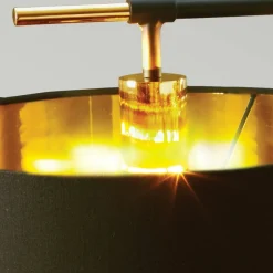 Sklep Kaja Czarno-złota lampka stołowa, nocna BALANCE-TL-BKPB z serii BALANCE