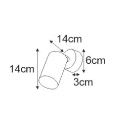 Sklep Kaja Czarno-złoty kinkiet z regulacją ustawienia K-4900 ALTER | Kaja
