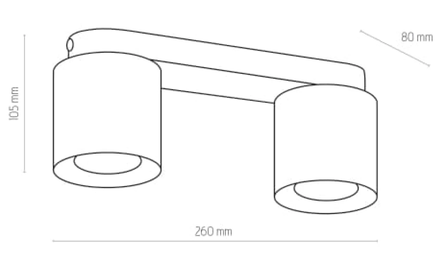 Sklep Kaja Czarno-złoty reflektor do korytarza TK 6509 VICO GOLD | Kaja