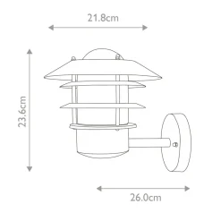 Sklep Kaja Czarny, elegancki kinkiet elewacyjny HELSINGOR-BK z serii HELSINGOR