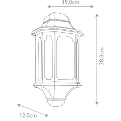 Sklep Kaja Czarny, gustowny kinkiet elewacyjny CP7-BLACK z serii CHAPEL