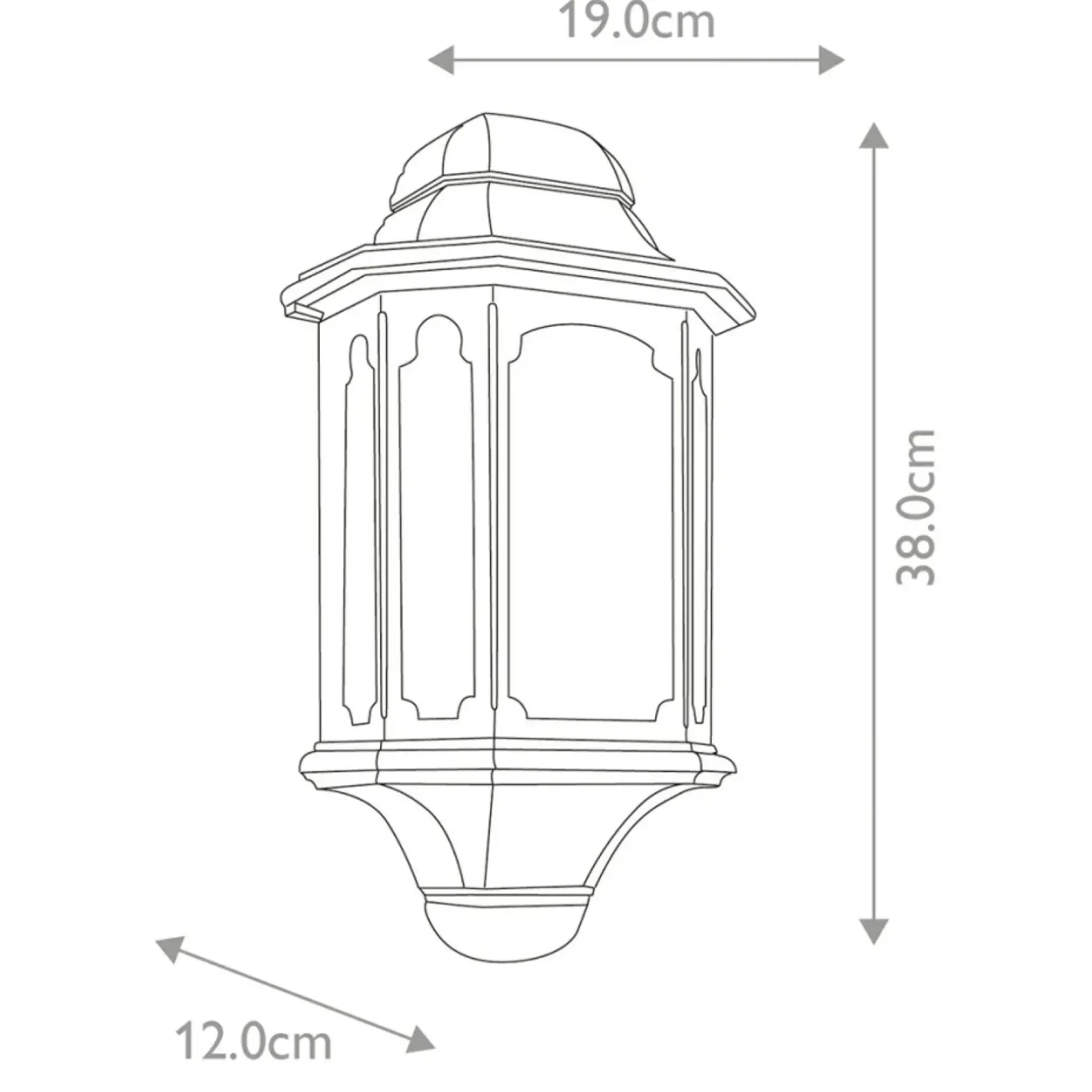 Sklep Kaja Czarny, gustowny kinkiet elewacyjny CP7-BLACK z serii CHAPEL