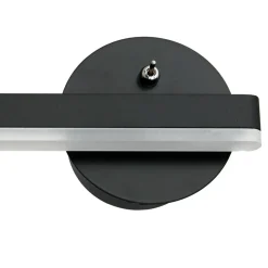 Sklep Kaja Czarny kinkiet ścienny, idealny do sypialni ML6346 z serii SYDNEY | Kaja Oświetl