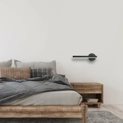 Sklep Kaja Czarny kinkiet ścienny, idealny do sypialni ML6346 z serii SYDNEY | Kaja Oświetl