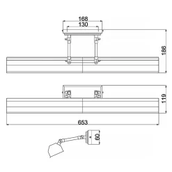 Sklep Kaja kinkiet ścienny, obrazowy CHAWTON-PLL-BLK z serii CHAWTON