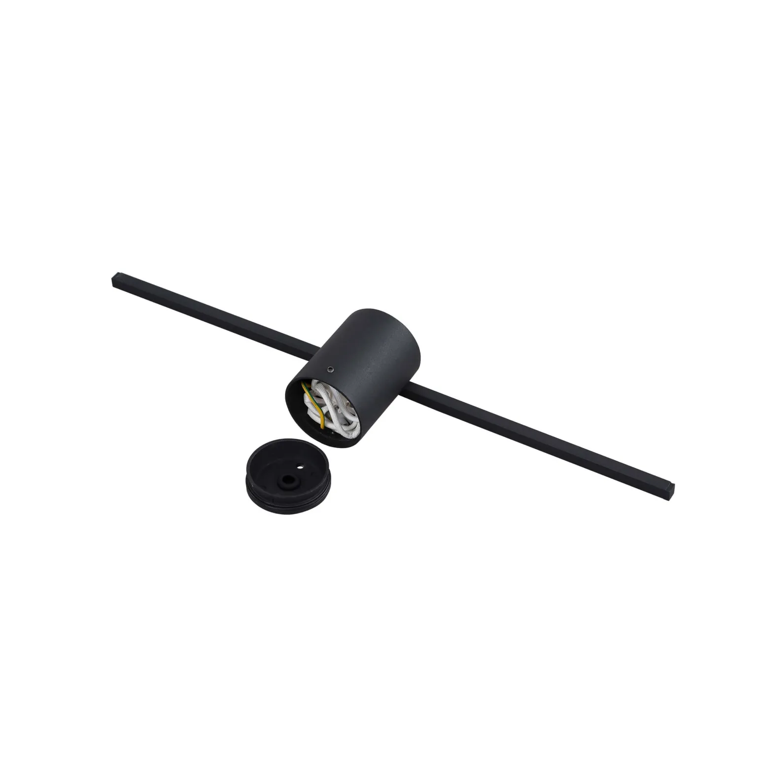 Sklep Kaja Czarny kinkiet do łazienki 40cm 6W LP-777/1W M BK z serii MODERN SLIM