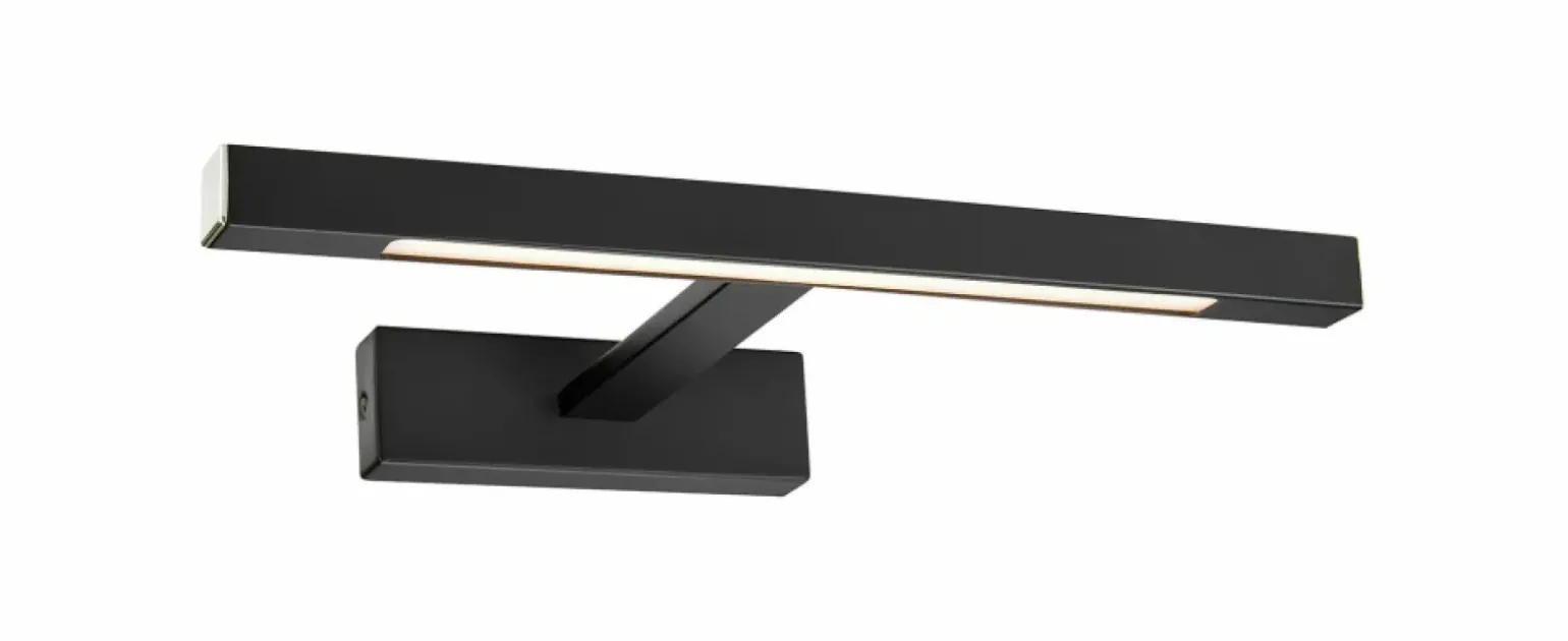 Sklep Kaja Czarny kinkiet do oświetlania lustra 107910 | Kaja Oświetlenie