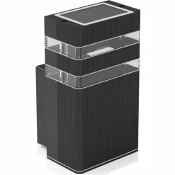 Sklep Kaja Czarny kinkiet elewacyjny, prosta lampa ścienna EKO0733 VINI | Kaja