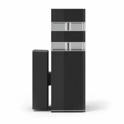 Sklep Kaja Czarny kinkiet elewacyjny, prosta lampa ścienna EKO0733 VINI | Kaja