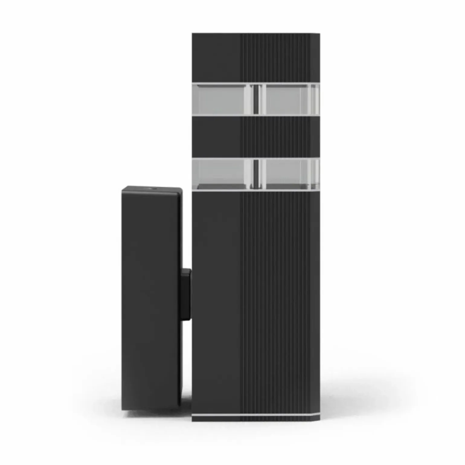 Sklep Kaja Czarny kinkiet elewacyjny, prosta lampa ścienna EKO0733 VINI | Kaja