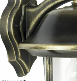 Sklep Kaja Czarny kinkiet elewacyjny na żarówkę E27 K 3012/1/O z serii PRINCE | Kaja Oświet