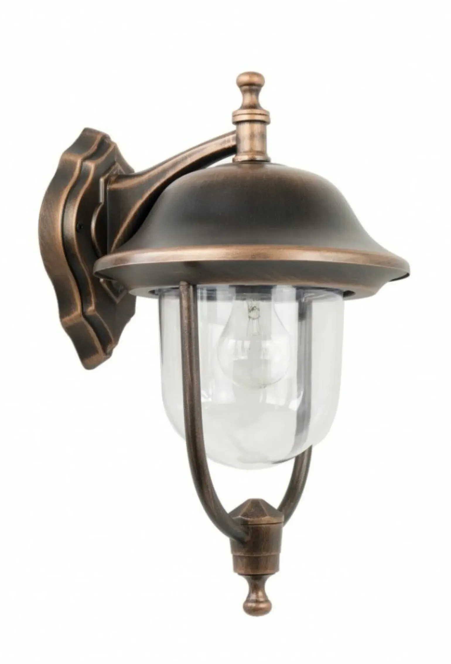 Sklep Kaja Czarny kinkiet elewacyjny na żarówkę E27 K 3012/1/O z serii PRINCE | Kaja Oświet