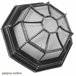 Sklep Kaja Czarny kinkiet, plafon zewnętrzny K 3012/P SZ z serii RETRO CLASSIC | Kaja Oświe