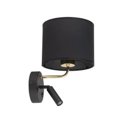 Sklep Kaja Czarny kinkiet z dwoma włącznikami TK 4234 RICHI | Kaja Oświetlenie