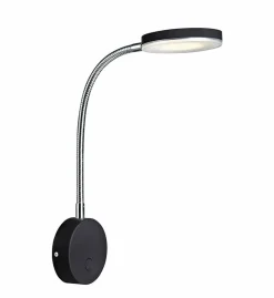 Sklep Kaja Czarny kinkiet z ledowym źródłęm światła 106468 | Kaja Oświetlenie