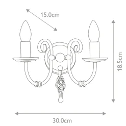 Sklep Kaja Czarny, klasyczny kinkiet ścienny ART2-BLACK z serii ARTISAN