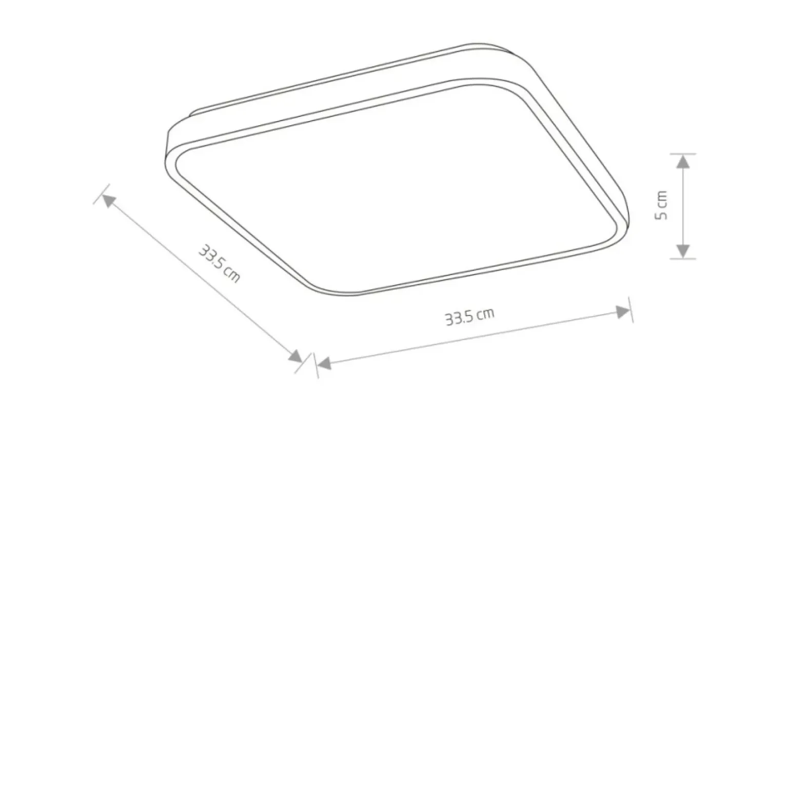 Sklep Kaja , kwadratowy, ledowy plafon, moc 16W 8108 | Kaja Oświetlenie