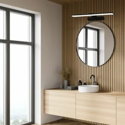 Sklep Kaja Czarny, ledowy kinkiet ścienny, nad lustro ML5615 z serii SPLASH | Kaja Oświetle