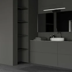 Sklep Kaja Czarny, ledowy kinkiet ścienny, nad lustro ML5615 z serii SPLASH | Kaja Oświetle