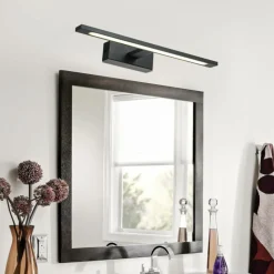 Sklep Kaja Czarny, ledowy kinkiet 41cm GS-LWB-12W BK ISLA | Kaja Oświetlenie