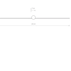 Sklep Kaja , ledowy kinkiet, szerokość 121cm 8130 | Kaja Oświetlenie