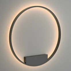 Sklep Kaja Czarny, ledowy okrąg, średnica 80cm MOD058WL-L50B3K z serii RIM | Kaja