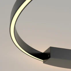 Sklep Kaja Czarny, ledowy okrąg, średnica 80cm MOD058WL-L50B3K z serii RIM | Kaja