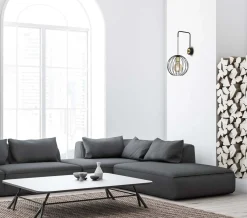 Sklep Kaja nowoczesny kinkiet z drucianym kloszem 144/K1 | Kaja