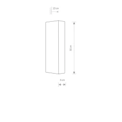 Sklep Kaja , nowoczesny, pionowy kinkiet ścienny 9705 | Kaja Oświetlenie